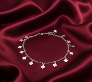 Madhuban 925 Sterling Silver Anklets with Adjustable Length